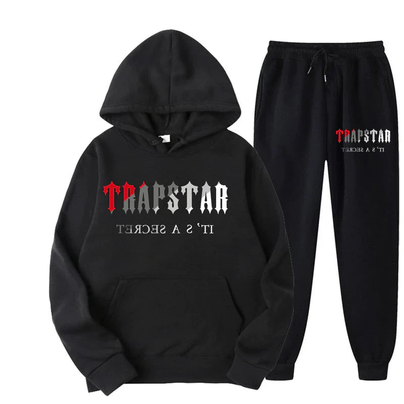 TRAP STAR 2D Print Men'S Sets Tracksuit Fashion Hoodies Trouser 2Pcs Sportswear Track Suit Joggers Male