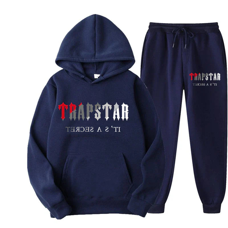 TRAP STAR 2D Print Men'S Sets Tracksuit Fashion Hoodies Trouser 2Pcs Sportswear Track Suit Joggers Male