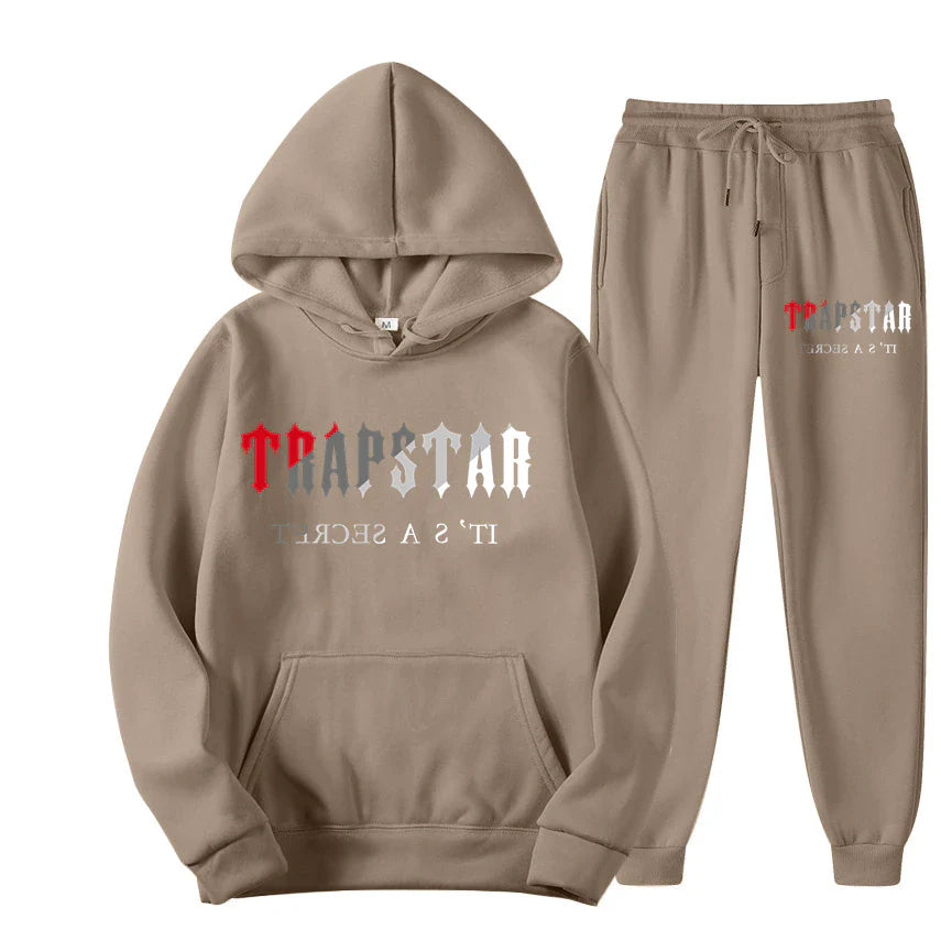 TRAP STAR 2D Print Men'S Sets Tracksuit Fashion Hoodies Trouser 2Pcs Sportswear Track Suit Joggers Male