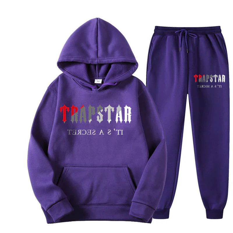 TRAP STAR 2D Print Men'S Sets Tracksuit Fashion Hoodies Trouser 2Pcs Sportswear Track Suit Joggers Male
