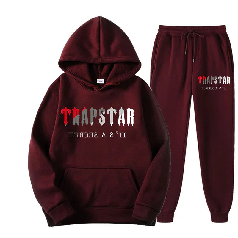 TRAP STAR 2D Print Men'S Sets Tracksuit Fashion Hoodies Trouser 2Pcs Sportswear Track Suit Joggers Male